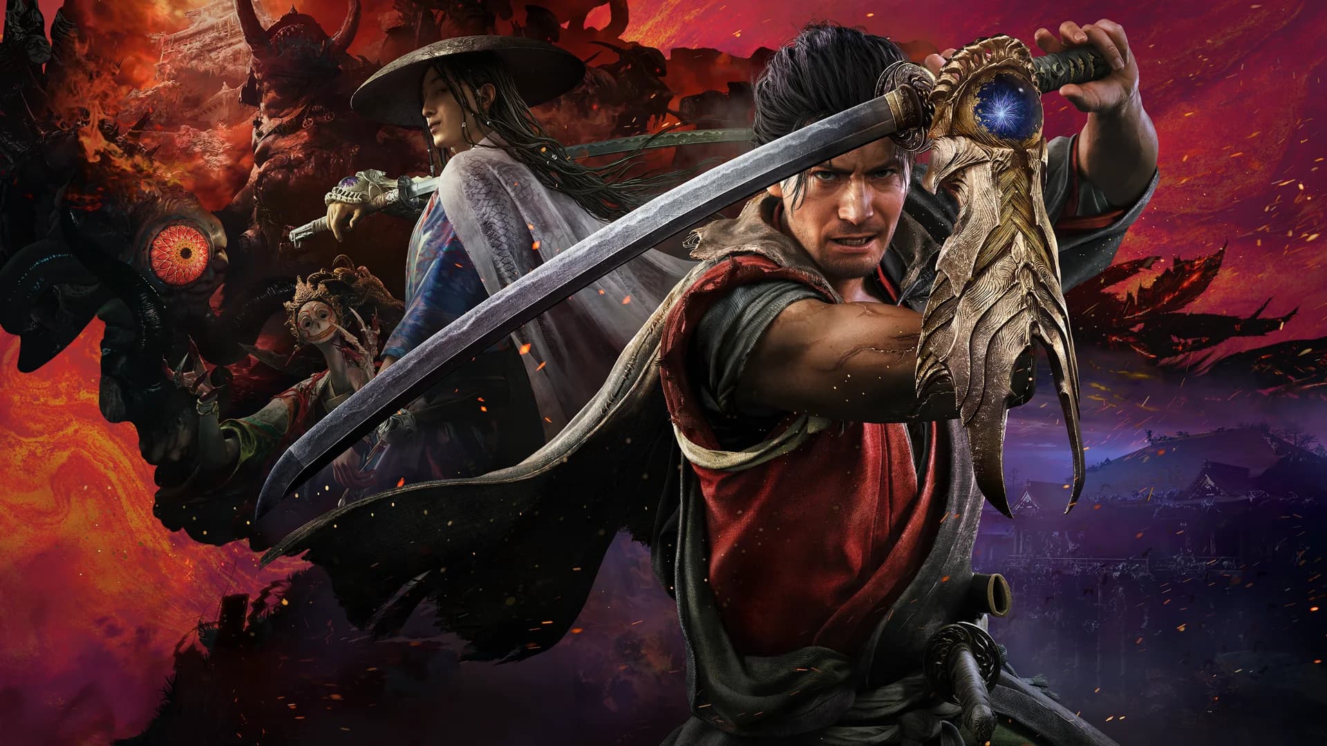 Official Onimusha promotional art for player guides