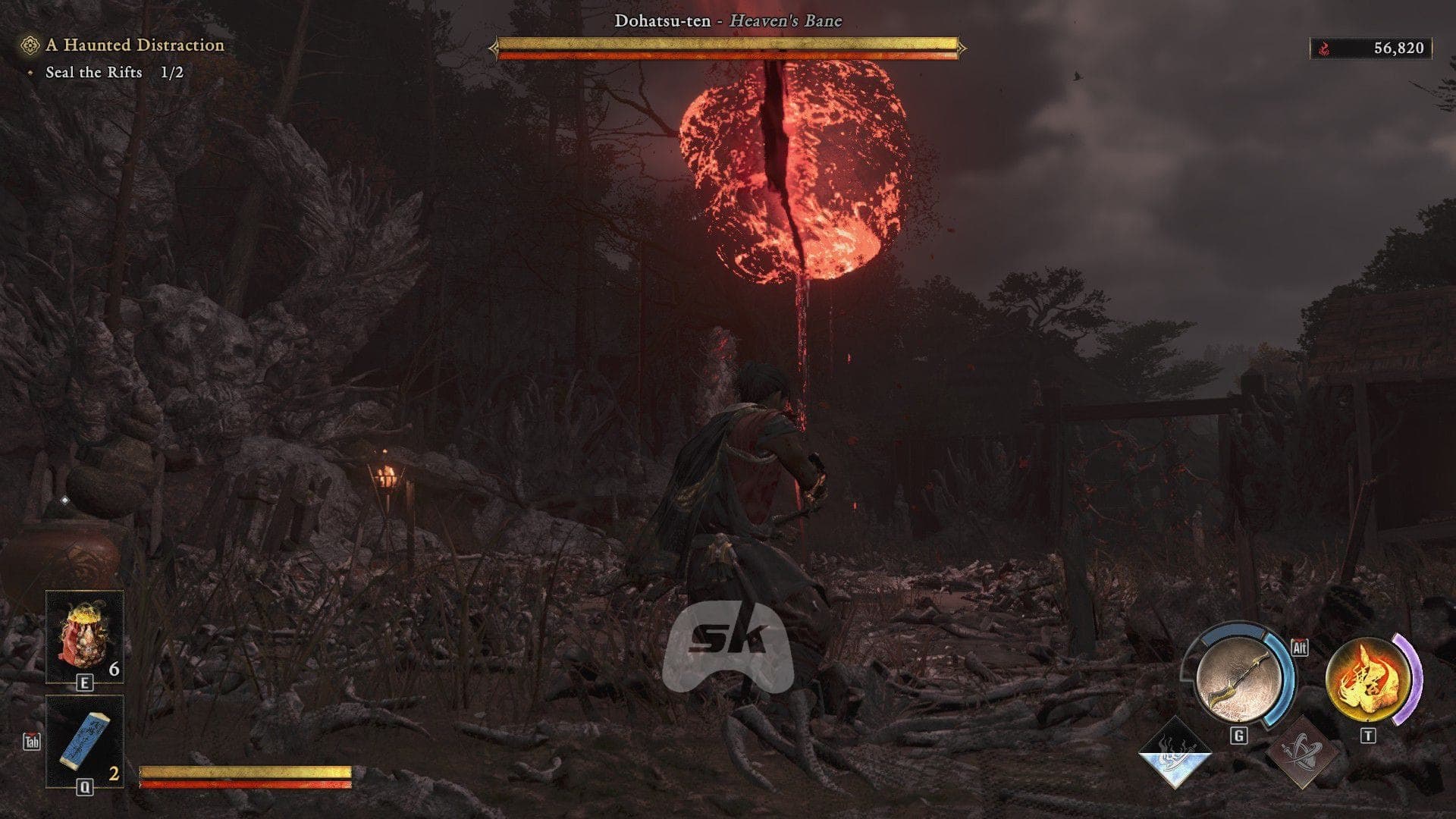 Dohatsu-ten boss encounter beside the second rift in A Haunted Distraction